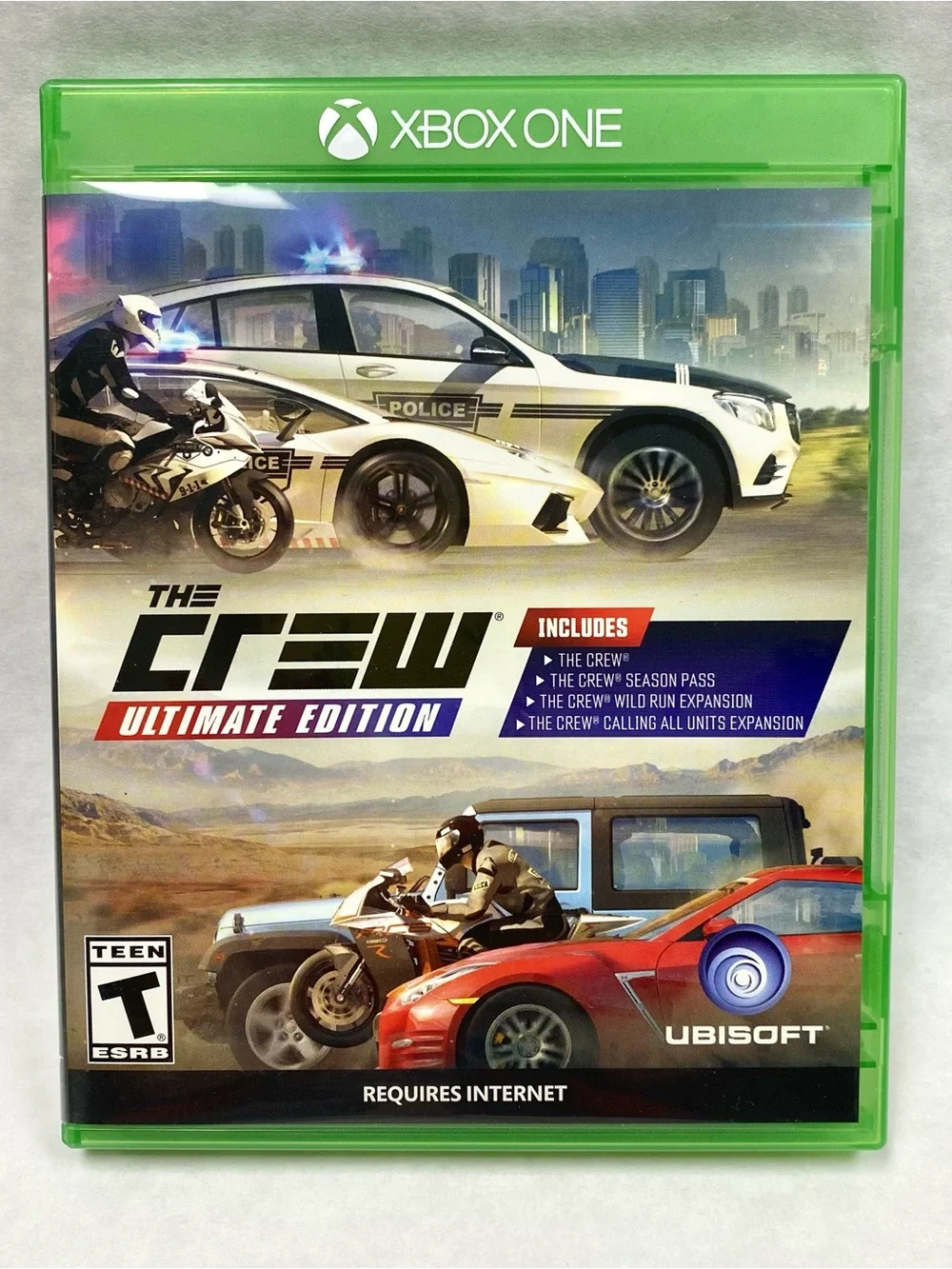 Microsoft Xbox One The Crew Ultimate Edition - Green Case with Multicolor Cover